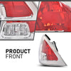 G-PLUS Tail Light Right Side Compatible with Ford Fusion (submodel: S, SE, SEL) 2006-2009 Clear & Red Lens FO2819113C, 6E5Z13404B Faros Traseros Luces TraserasAssembly