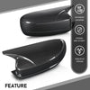 G-PLUS Side Mirror Covers Shell Cap Left and Right Compatible with Dodge Charger SRT 2015-2023 Carbon Fiber