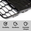 G-PLUS Front Bumper Lower Grill 3pcs Compatible with Ford Focus S/SE 2012-2014 Honeycomb Mesh Front Bumper Grille