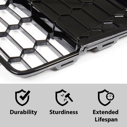 G-PLUS Front Bumper Lower Grill 3pcs Compatible with Ford Focus S/SE 2012-2014 Honeycomb Mesh Front Bumper Grille