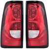 G-PLUS Tail Lights Compatible with Chevy Silverado Pickup 2003 2004 2005 2006 Clear/Red Rear Tail Lamps luces traseras GM2800174, GM2801174 Luces Traseras Rear Brake Lamps Assembly