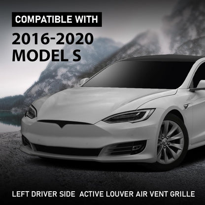 G-PLUS Active Air Vent Shutter Grille Driver Left Side Compatible with Tesla Model S 2016-2020