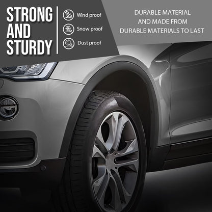 G-PLUS Front LH & RH Side Textured Wheel Opening Molding Compatible with BMW X3 2011-2017 Fit BMW X4 xDrive28i 2015-2018 Fit Models without M Package 51777210082, BM1291108 Black