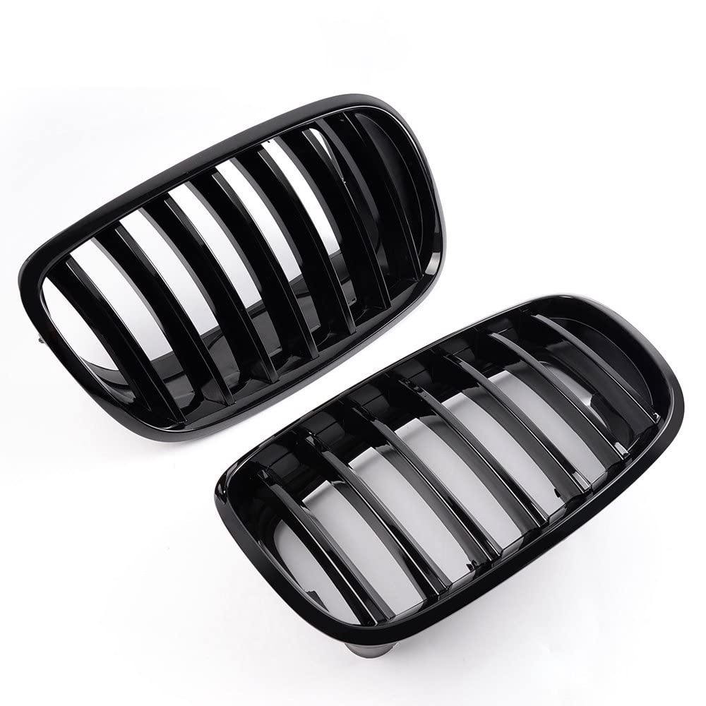 Replacement For BMW E70 E71 X5 X6 2007 2008 2009 2010 2011 2012 2013 Gloss Black Front Bumper Kidney Sport Grills Hood Grille Replacement