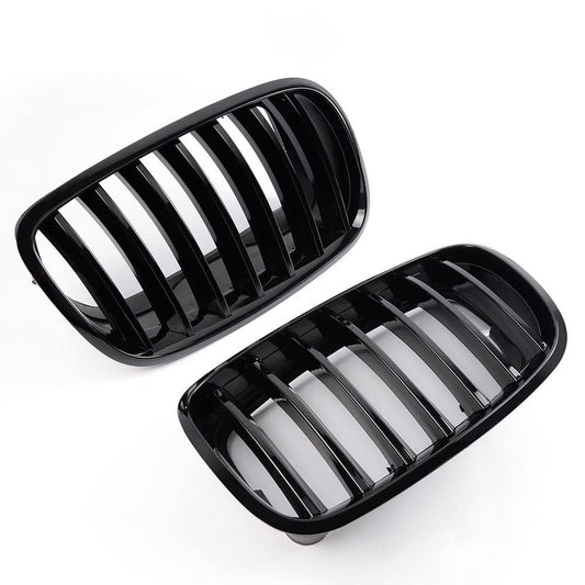 Replacement For BMW E70 E71 X5 X6 2007 2008 2009 2010 2011 2012 2013 Gloss Black Front Bumper Kidney Sport Grills Hood Grille Replacement