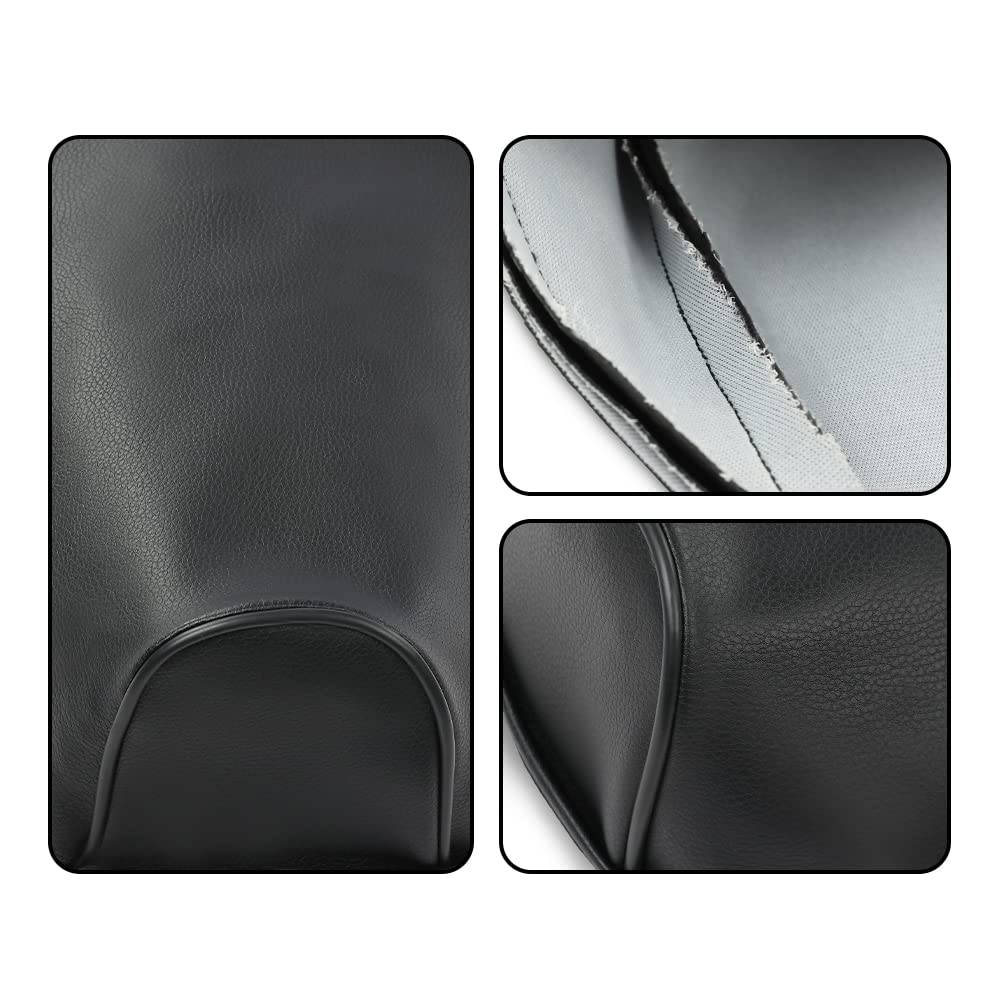 G-PLUS Seat Cover Synthetic Leather Black Compatible with 1979-1987 Yamaha QT50 MA50 Seat Cover