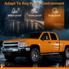 G-PLUS Headlights Assembly, Compatible with Chevy Silverado 2007-2013 1500/Fit Chevy Silverado 2500 HD 3500HD 2007-2014 Bumper Headlamp, Clear lens Chrome Housing Amber Reflector