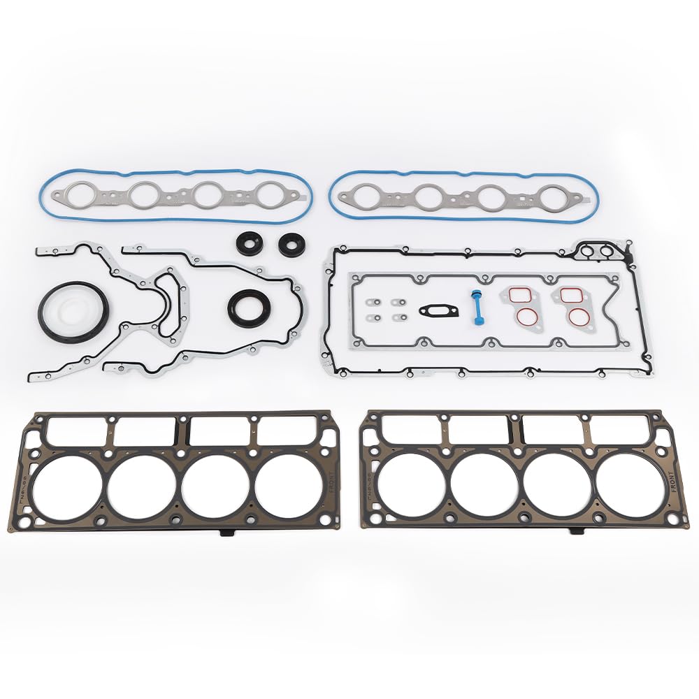 G-PLUS GEN 3 LS Gasket Set/Kit& LS9 Head Gaskets Compatible with GM Chevy LS1 LS6 LQ4 LQ9 4.8L 5.3L 5.7L 6.0L 12558178, BTR73450, 12617944, 12612350