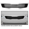 G-PLUS Chrome Bumper Replacement Grille Compatible with Kia Optima EX LX 2011 2012 2013（Not for Hybrid）KI1200143, 863502T000