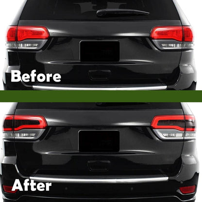 G-PLUS Tail Lights Smoke Rear Precut Tint Vinyl Decal Compatible with 2014-21 Grand Cherokee,A Pair