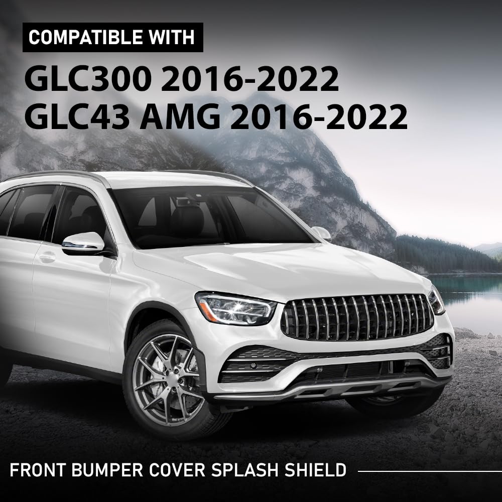 G-PLUS Front Bumper Engine Splash Shield Under Guard Compatible with Benz GLC300 4Matic Base 2016-2022,Fit Benz GLC43 AMG 4Matic 2017-2022 2535240930