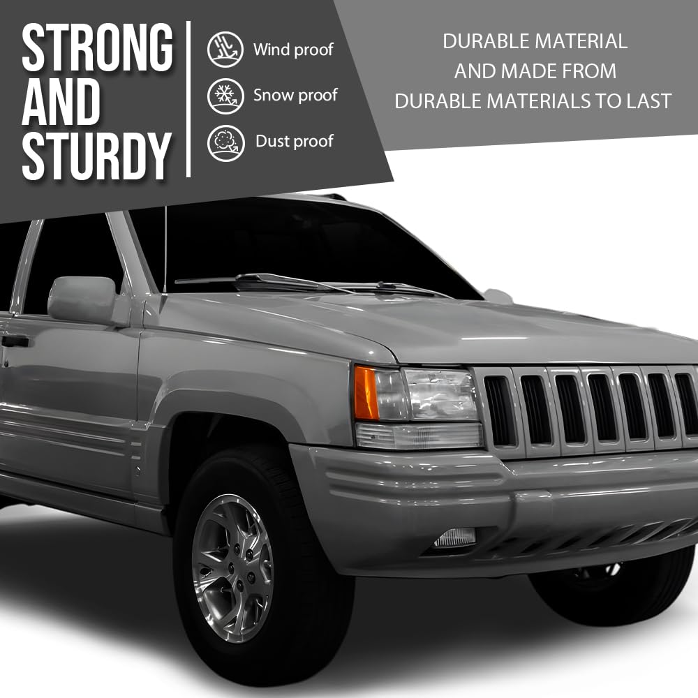G-PLUS Hood Insulation Pad 1/2" with Clips Compatible with Jeep Grand Cherokee ZJ 1993-1998 Black