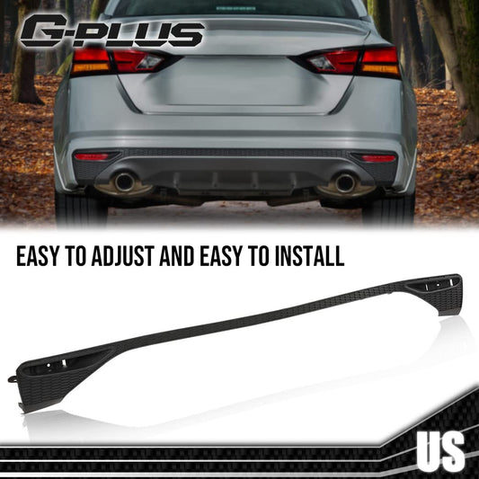 G-PLUS Rear Bumper Lower Finish Panel Compatible with 2019 2020 2021 2022 Nissan Altima 85071-6CA0H, 850716CA0H, 85071 6CA0H, NI1137100