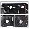 G-PLUS LED DRL Headlights, Fit Chevy Colorado/GMC Canyon 2004-2012,Fit Isuzu i-280 i-350 2006/i-290 i-370 2007-2008 Headlamps, Clear Lens Black Housing Clear Reflector,faros delanteros Assembly