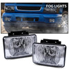 G-PLUS Clear Lens Front Bumper Fog Lights Assembly Compatible With Chevy Colorado/GMC Canyon | 06-08 Isuzu i-Series Clear Driving Fog Lamp Replacement Pair Left+Right
