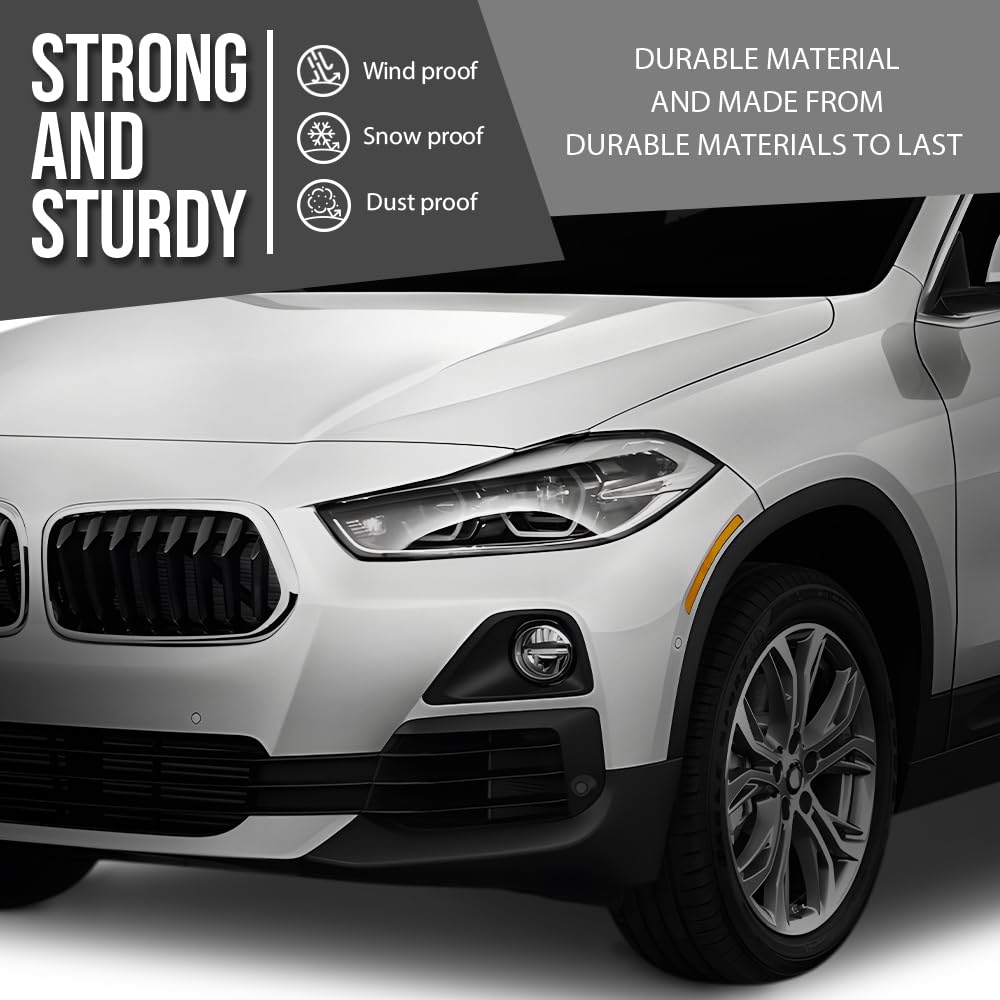 G-PLUS Headlight Lens Cover Compatible with BMW X2 F39 2018-2023 Left & Right Pair Front Headlamp Lens Cover Clear