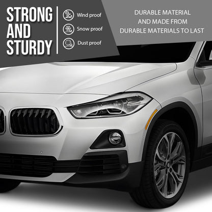 G-PLUS Headlight Lens Cover Compatible with BMW X2 F39 2018-2023 Left & Right Pair Front Headlamp Lens Cover Clear