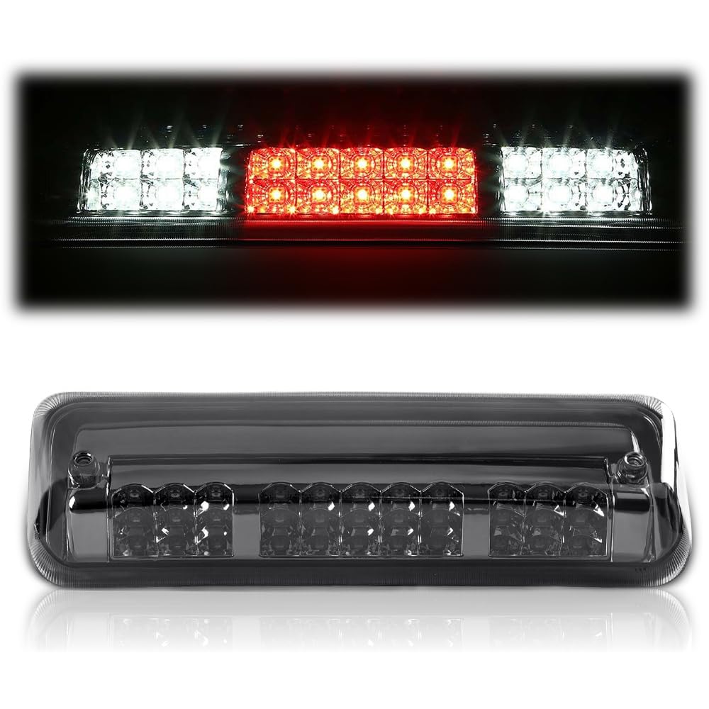 G-PLUS LED Third Brake Light Compatible with Ford F150 Lobo 2004-2008, Fit Ford Explorer Sport Trac 2007-2010 3rd High Mount Stop Lamp, Smoky Lens Black Housing, FO2890103 7L3Z13A613B