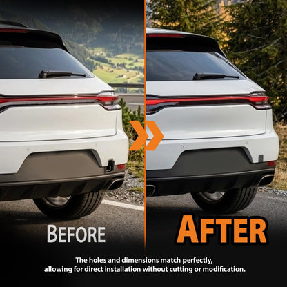 G-PLUS Rear Bumper Tow Eye Cap Compatible with Porsche Macan 2015-2021 95B807500, 95B807500AG2X, 95B807500G2X Direct Fit OE Standard Primer Finish Black