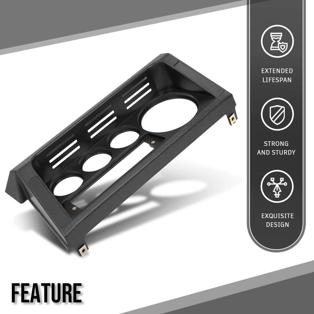 G-PLUS Dashboard Instrument Cover Trim Panel Compatible with Land Rover Defender MTC5459 Black