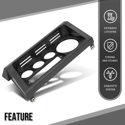 G-PLUS Dashboard Instrument Cover Trim Panel Compatible with Land Rover Defender MTC5459 Black