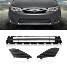 G-PLUS Lower Grille Insert Fog Light Covers for Toyota Camry 2012-2014