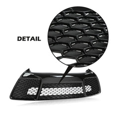G-PLUS Bumper Grille for Toyota Camry SE XSE 2015-2017 Black Close-up View
