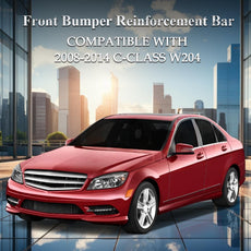 G-PLUS Front Bumper Reinforcement Bar for Benz C-Class W204 2008-2014 Aluminum Front View