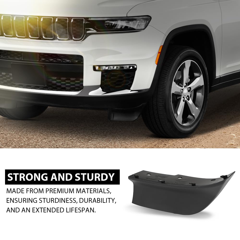 G-PLUS Front Fascia Spat Left Driver Side Stone Deflector Compatible with Jeep Grand Cherokee L 2021-2024 68421753AB