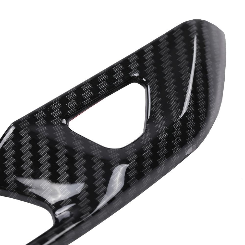 G-PLUS Carbon Fiber Door Lock Switch Button Panel Cover Trims Compatible with Chevy Corvette C8 2020 2021 2022 2023