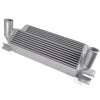 Performance Front Mount Aluminum Intercooler Compatible With Ford Mustang 2.3L EcoBoost 2015 2016 2017 Silver