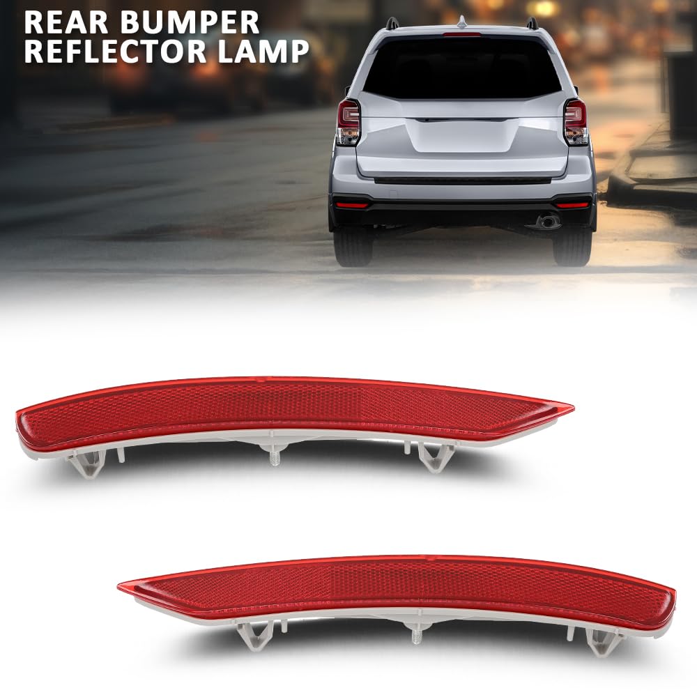G-PLUS Rear Bumper Reflector Lamp Compatible with Subaru Forester 2.0L 2.5L 2009-2018 84281SC000, 84281SC010