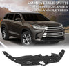 G-PLUS Upper Radiator Support Cover (Sight Shield) Compatible with Toyota Highlander 2014-2019/Fit Toyota Highlander Hybrid 2014-2019 TO1224107 532950E070