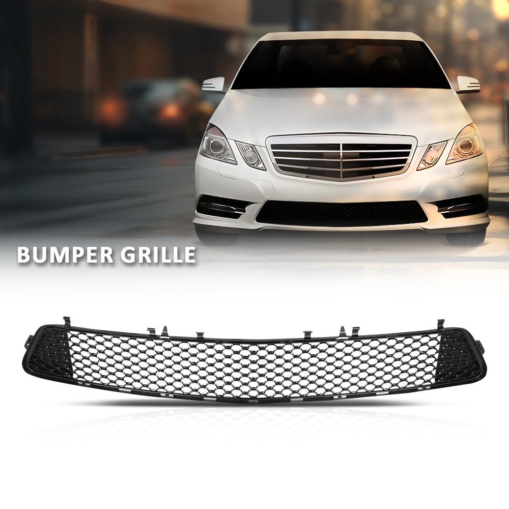 G-PLUS Front Bumper Grille, Compatible with Benz E300 E350 E400 E550 2010-2013, 2128851253, MB1036157