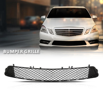 G-PLUS Front Bumper Grille, Compatible with Benz E300 E350 E400 E550 2010-2013, 2128851253, MB1036157