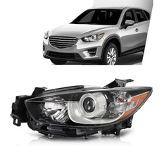 G-PLUS Headlight Assembly for Mazda CX-5 2013-2016 Clear Lens Chrome Housing Product Features