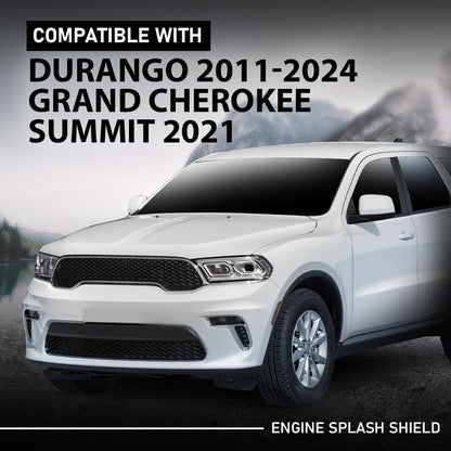 G-PLUS Front Engine Splash Shield, Compatible with Dodge Durango 2011-2024/ Jeep Grand Cherokee Summit 2021, 55079191AE, CH1228121