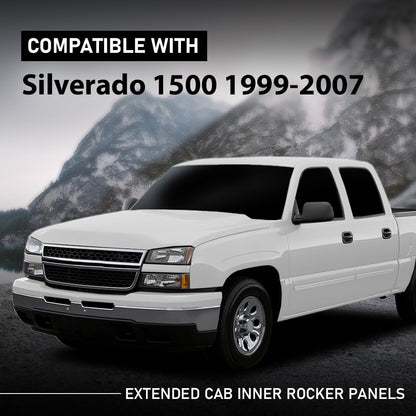 G-PLUS Inner Rocker Panels Compatible with Chevy Silverado 1500 2500 2500HD 3500 4 Door Extended Cab 2000-2006,Compatible with GMC Sierra 1500 2500 2500HD 3500 4 Door Extended Cab 2000-2006