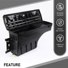 G-PLUS Truck Bed Storage Box Tooling Box Case Left Driver Side Compatible with Ford F150 1997 1998 1999 2000 2001 2002 2003 2004 2005 2006 2007 2008 2009 2010 2011 2012 2013 2014 Black