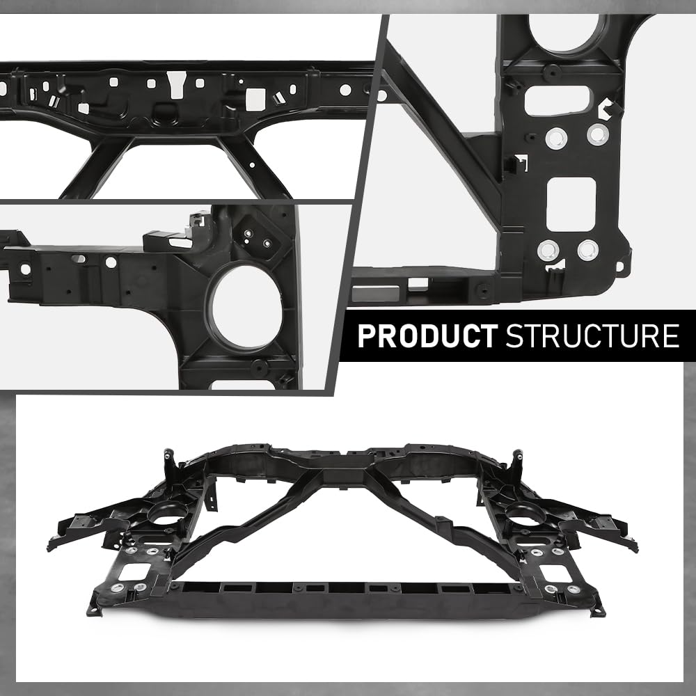 G-PLUS Radiator Support Assembly, Compatible with Audi Q7 Base/Premium/Prestige/ 2007-2015, 4L0805594A, AU1225131
