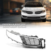 G-PLUS Front Right Bumper Grille Insert Chrome, Compatible with Lincoln MKX 2016-2018, Passenger Side, FA1Z8200AA, FO1200597 Black&Silver