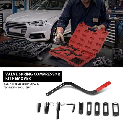 G-PLUS Valve Spring Compressor Kit Remover & Installer Disassembling Tool Compatible with BMW, VW, Audi, Toyota, Lx, Ford, Nissan, Hyundai, Renault, and Many Other Engine Applications Black