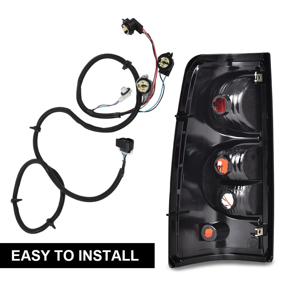 G-PLUS Tail Light Wiring Harness, Compatible with Chevy Silverado 1500 2500HD 3500 2003-2006/ Silverado 1500 1500HD 2500HD 3500 Classic 2007/ Silverado 1500HD 2005-2006 16531402 Rear Right