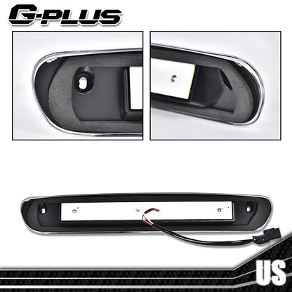 G-PLUS LED Third Brake Light Compatible With 07-14 Chevy Silverado/GMC Sierra,3RD LED Bar Brake/Cargo Light,Type X (Smoky lens Black Housing Amber Reflector)