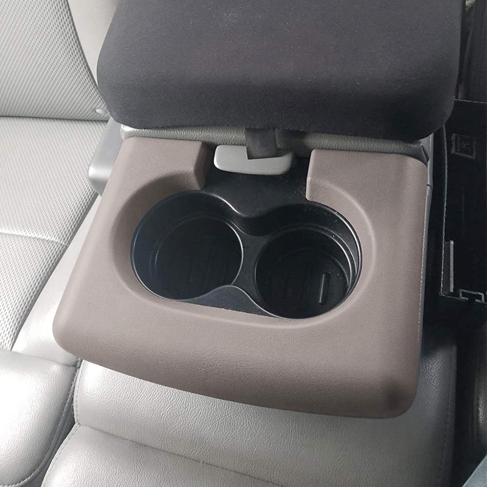 G-PLUS Center Console Cup Holder Compatible with Pad Medium Parchment Pebble Compatible with 2004-2014 Ford F150