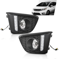 G-PLUS Fog Lights Kit for Honda Fit Hatchback 2015-2017 Black Product Image