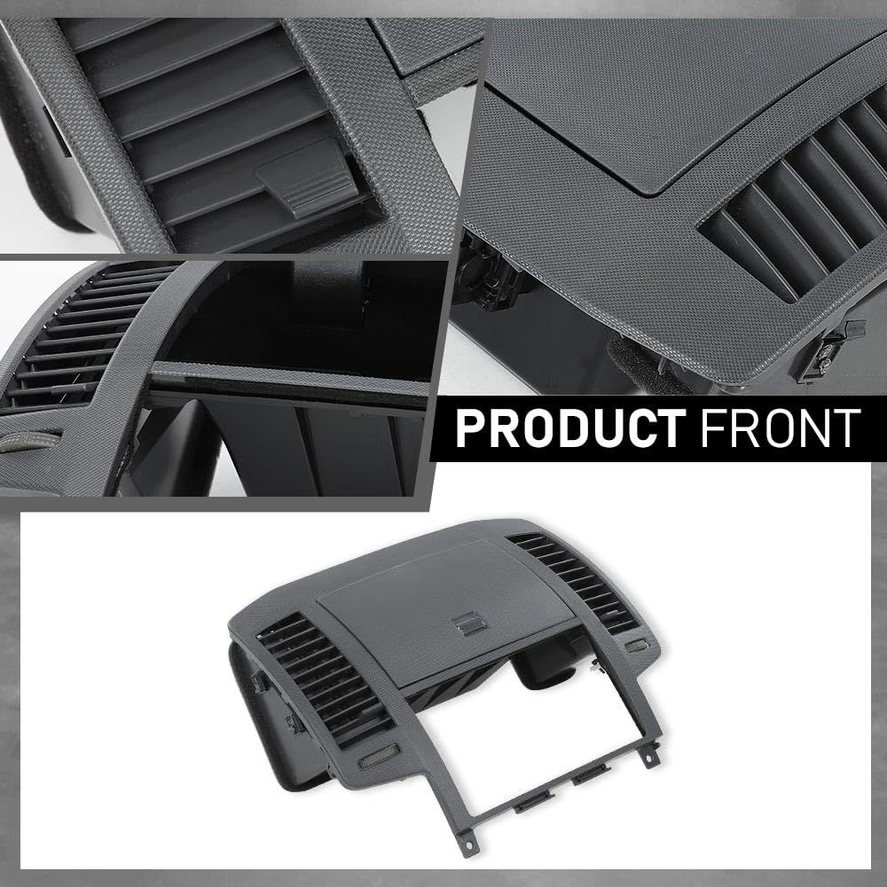 G-PLUS AC Center Dash Bezel Panel Vents Cubby Storage Compatible with Nissan Altima 2005-2006 Gray Dash Cover