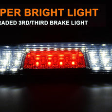 G-PLUS LED 3rd Brake Light for Chevy Silverado GMC Sierra 1500 2500HD 3500 2014-2018 Smoke Close-up View