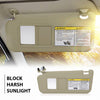 G-PLUS Beige Left Side Sun Visor with Mirror Compatible with Toyota RAV4 2006-2013 74320-42501-A1