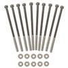 G-PLUS Intake Manifold Bolts Stainless Steel Kit Compatible with GEN III IV LSX (LS1 LS2 LS3 LS6 LS7) Chevy V8 Engines Intake Manifold Bolts 10pcs Engine LS Series